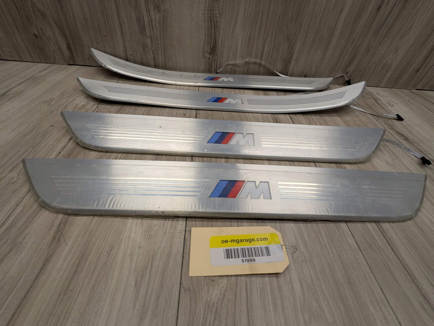 16-19 OEM BMW G11 G12 OEM Door Sills M Trim Illuminated Entry Panels Kit SET*