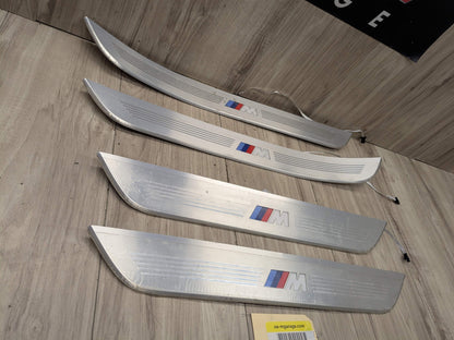 16-19 OEM BMW G11 G12 OEM Door Sills M Trim Illuminated Entry Panels Kit SET*