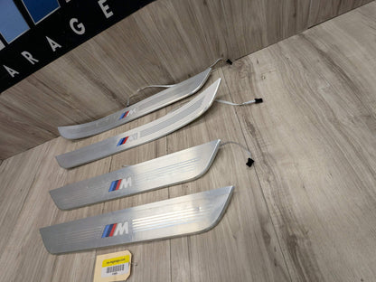 16-19 OEM BMW G11 G12 OEM Door Sills M Trim Illuminated Entry Panels Kit SET*