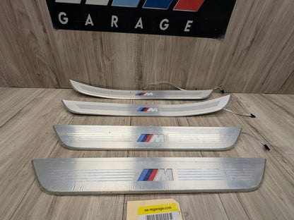 16-19 OEM BMW G11 G12 OEM Door Sills M Trim Illuminated Entry Panels Kit SET*