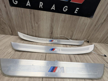 16-19 OEM BMW G11 G12 OEM Door Sills M Trim Illuminated Entry Panels Kit SET*