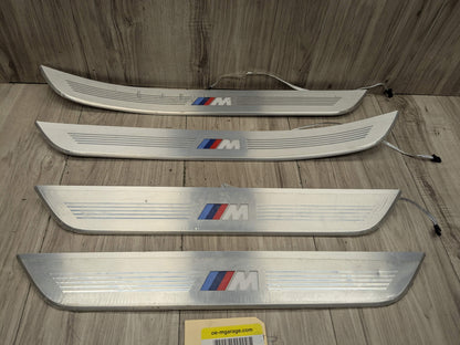 16-19 OEM BMW G11 G12 OEM Door Sills M Trim Illuminated Entry Panels Kit SET*
