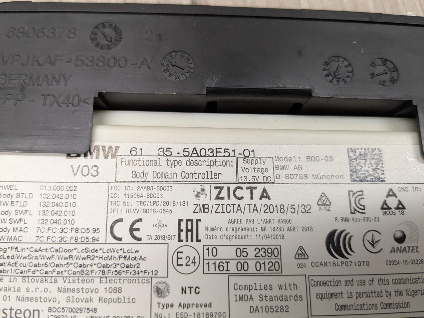 OEM BMW G01 G12 G20 G26 G30 F90 F97 BDC Body Domain Control Control Module Unit