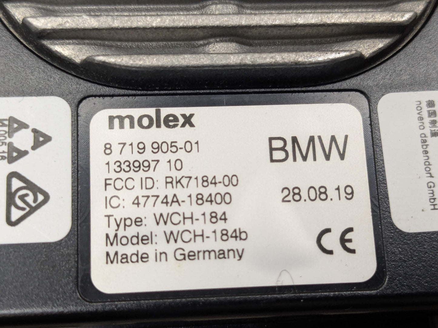 *OEM BMW F97 F98 G11 G12 Front Center Console Wireless Charger Charging Station