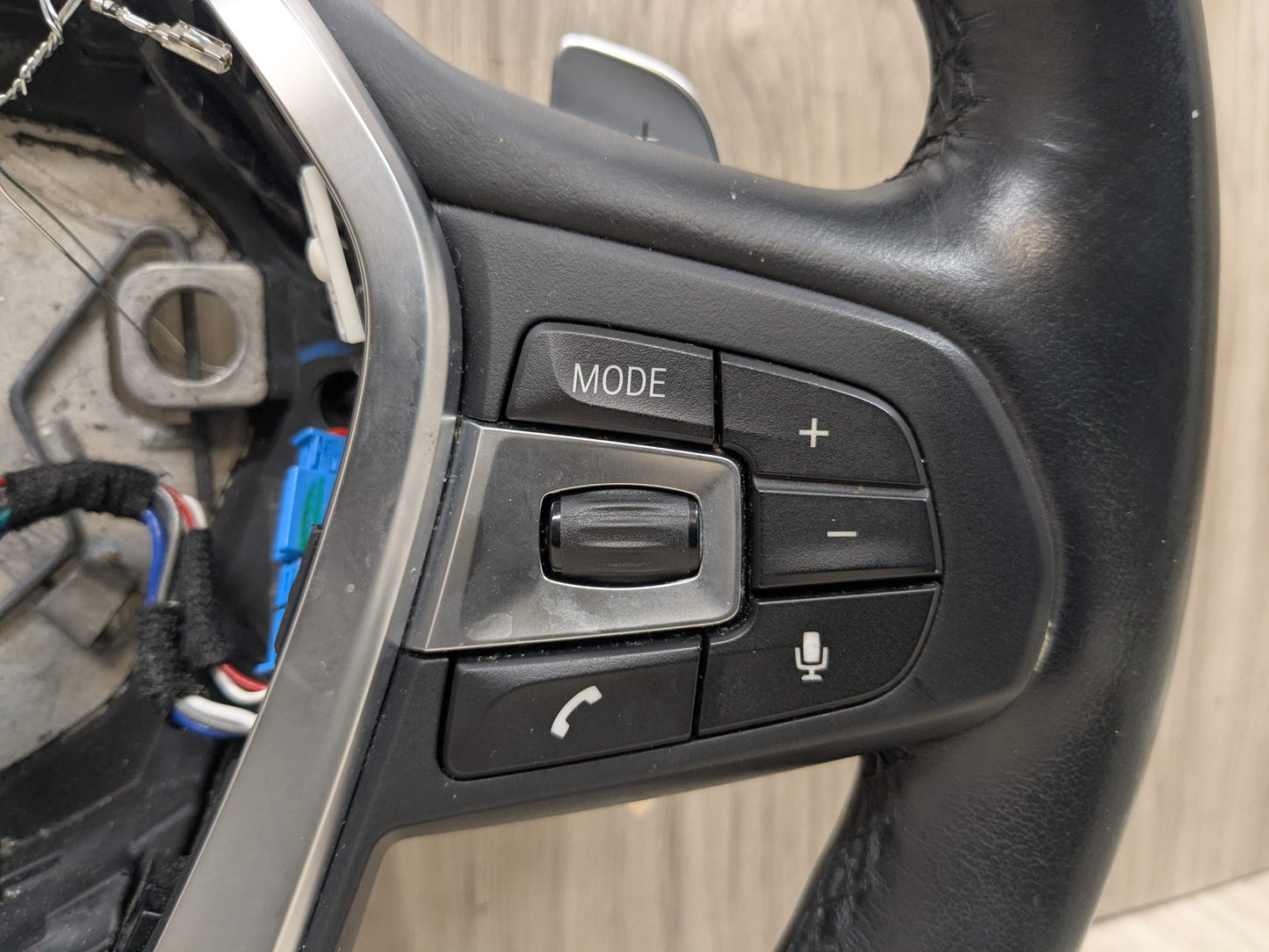 OEM BMW G05 G07 G12 G16 G30 M SPORT Leather Steering Wheel w/ Shifters HEATED