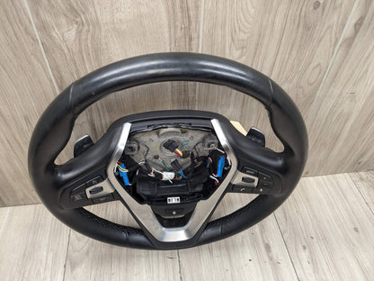 OEM BMW G05 G07 G12 G16 G30 M SPORT Leather Steering Wheel w/ Shifters HEATED