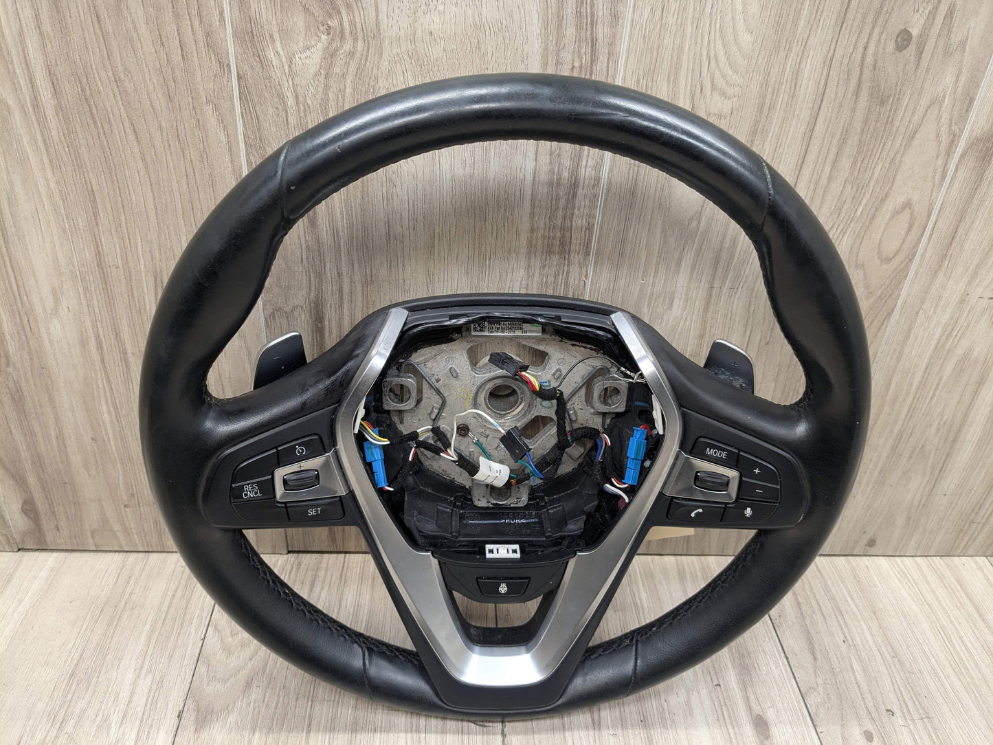 OEM BMW G05 G07 G12 G16 G30 M SPORT Leather Steering Wheel w/ Shifters HEATED