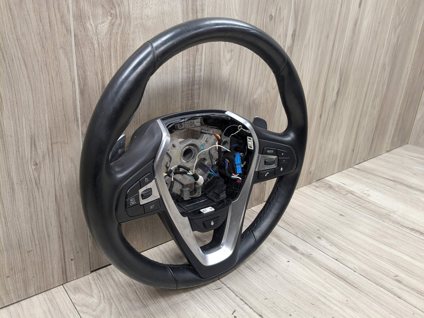 OEM BMW G05 G07 G12 G16 G30 M SPORT Leather Steering Wheel w/ Shifters HEATED
