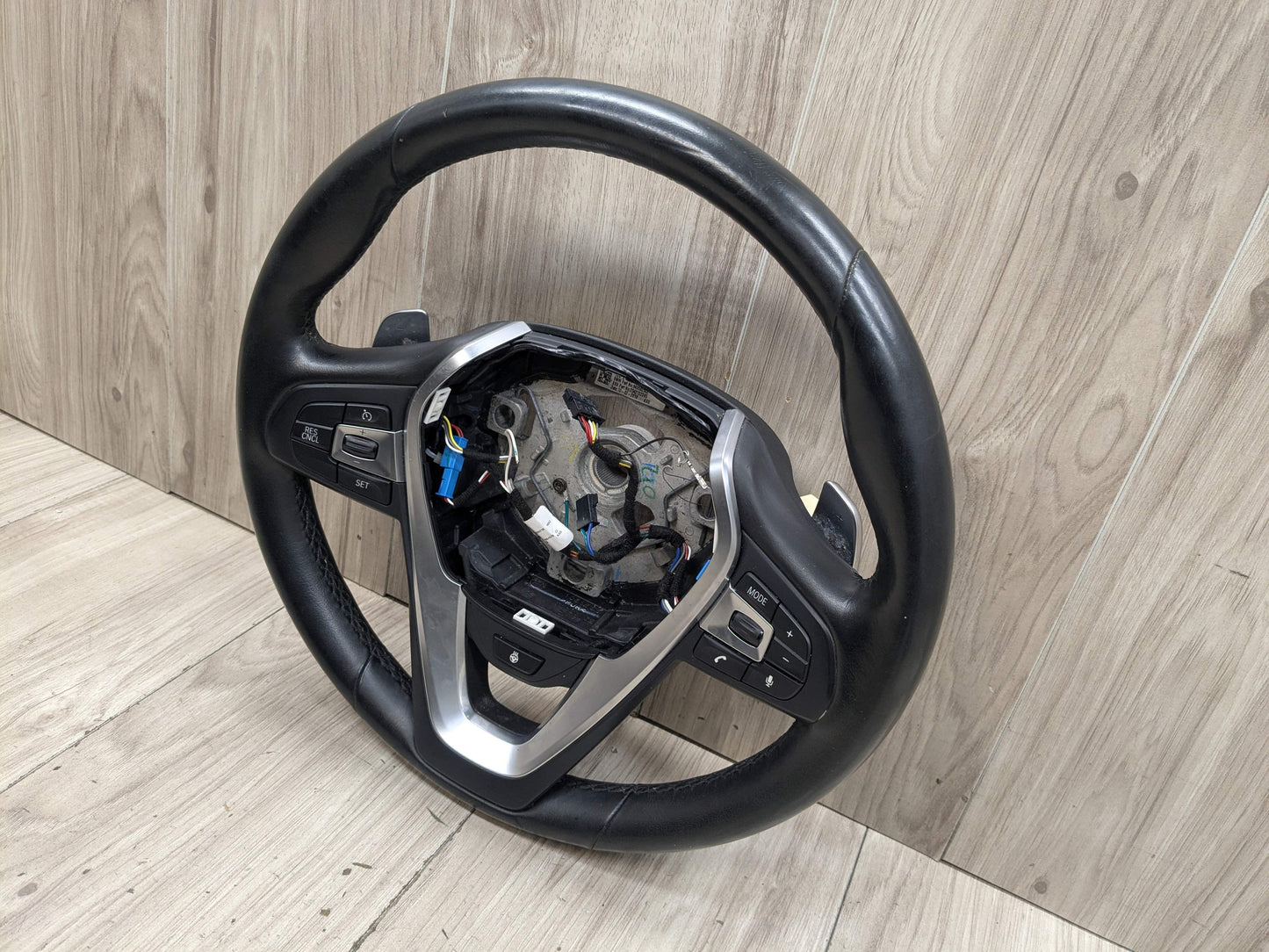 OEM BMW G05 G07 G12 G16 G30 M SPORT Leather Steering Wheel w/ Shifters HEATED