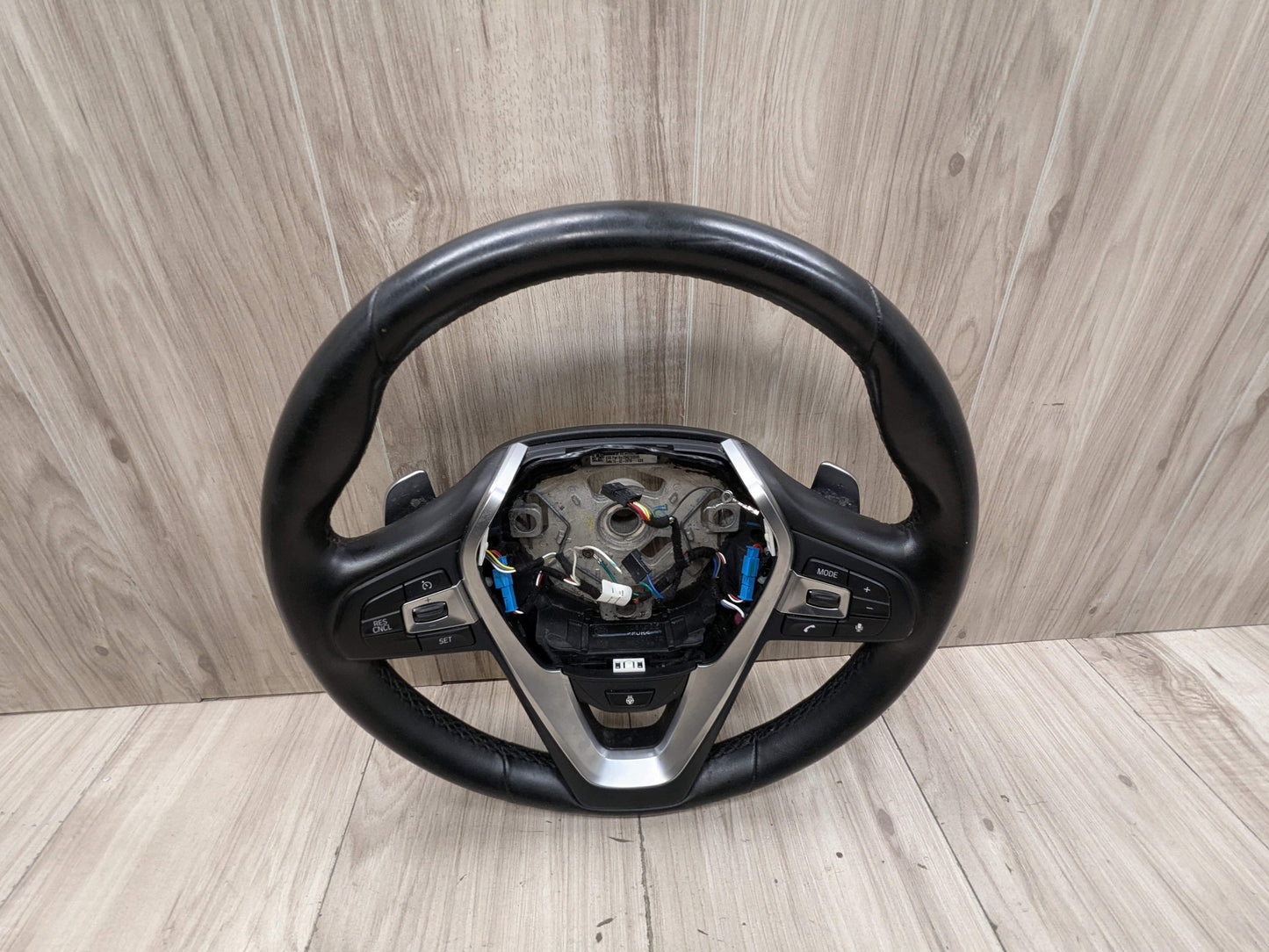 OEM BMW G05 G07 G12 G16 G30 M SPORT Leather Steering Wheel w/ Shifters HEATED