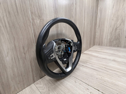 OEM BMW G05 G07 G12 G16 G30 M SPORT Leather Steering Wheel w/ Shifters HEATED