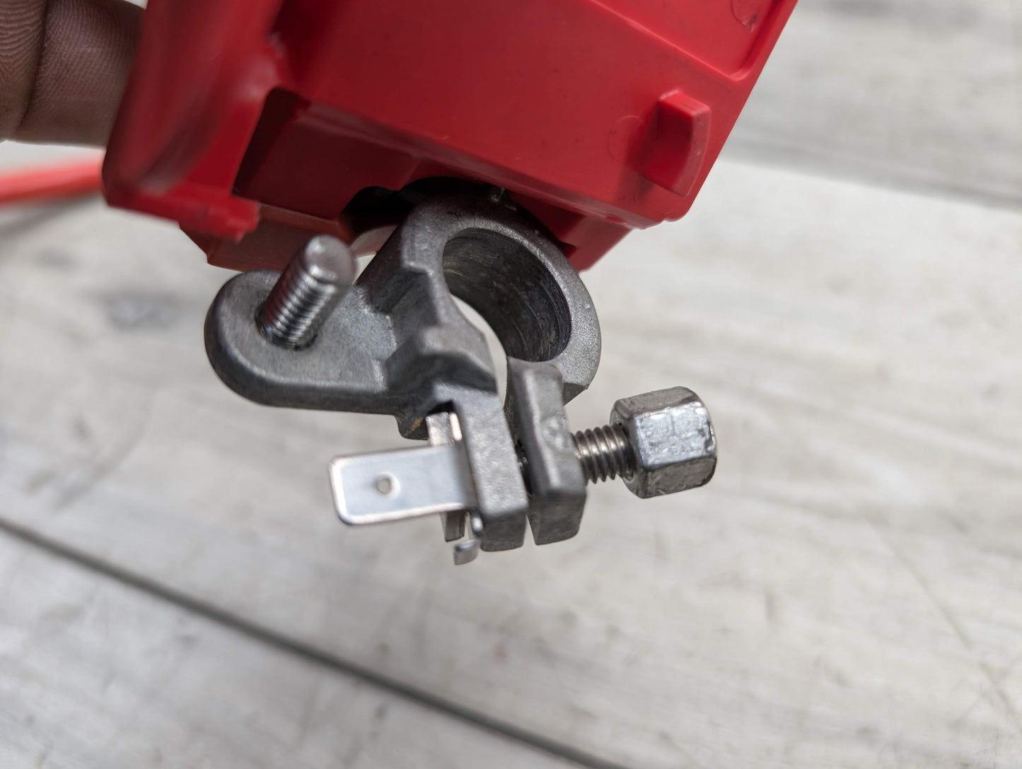 12-20 OEM BMW F30 F32 F80 F82 M4 Battery Plus Pole Terminal Positive Red Cable