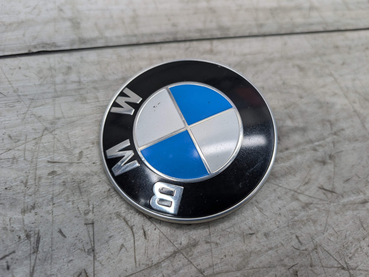 OEM BMW E90 F02 F22 F30 F32 F36 F80 F87 M3 M4 Rear Trunk Lid Round Emblem 74mm