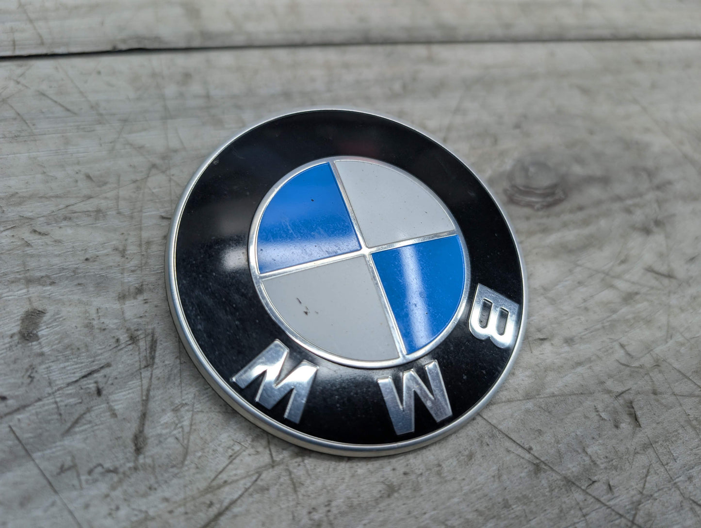 OEM BMW E90 F02 F22 F30 F32 F36 F80 F87 M3 M4 Rear Trunk Lid Round Emblem 74mm