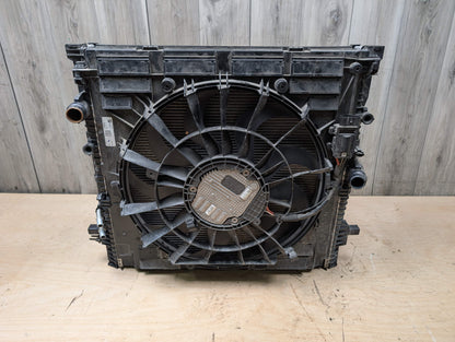 OEM BMW G05 G06 G07 X5 X6 X7 B58 Radiator Condenser Fan Shroud COMPLETE 850W