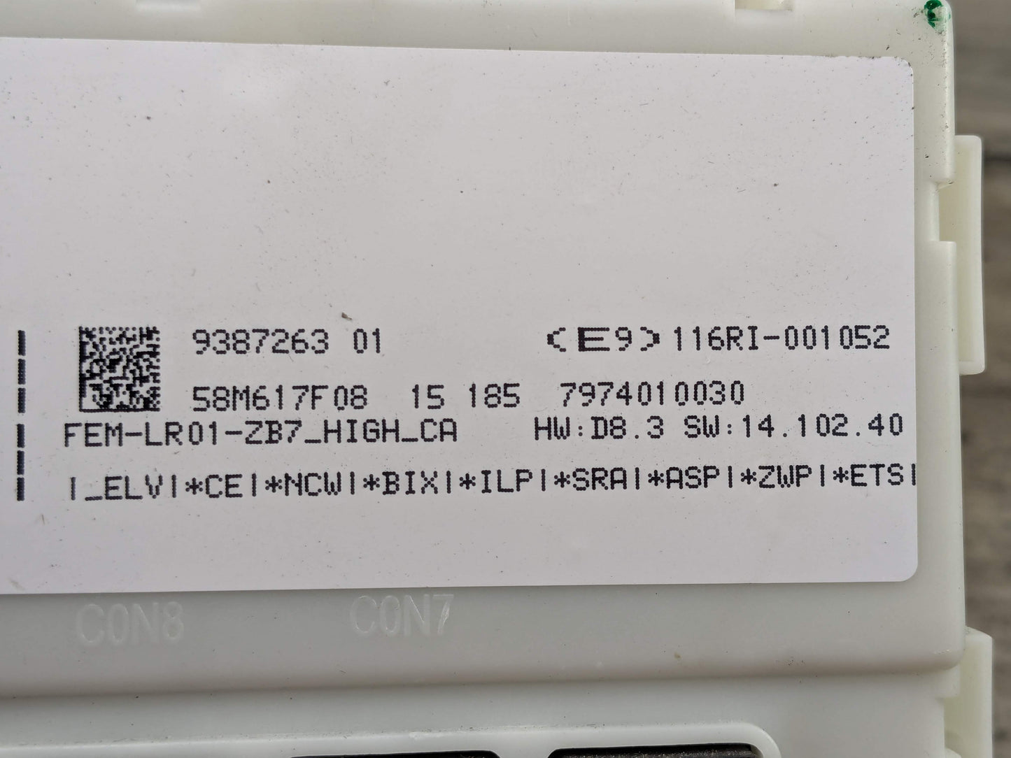 OEM BMW F30 F32 F33 F36 F80 F82 F83 Body Control Junction Box Module FEM + Key