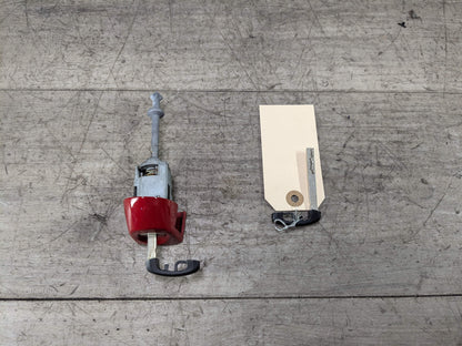 OEM BMW F30 F31 F80 M3 Left Driver Door Lock Key Blade Cylinder Mechanism Red