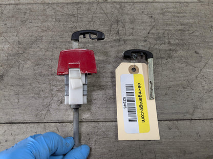 OEM BMW F30 F31 F80 M3 Left Driver Door Lock Key Blade Cylinder Mechanism Red
