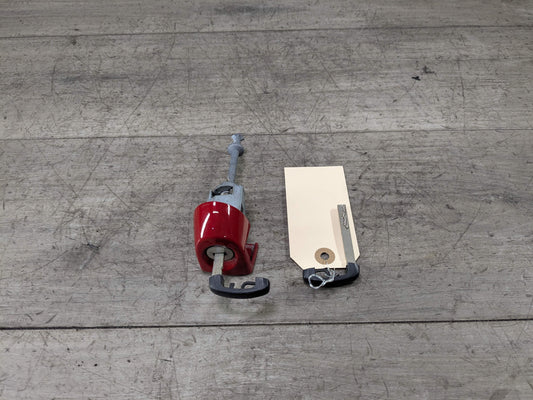 OEM BMW F30 F31 F80 M3 Left Driver Door Lock Key Blade Cylinder Mechanism Red