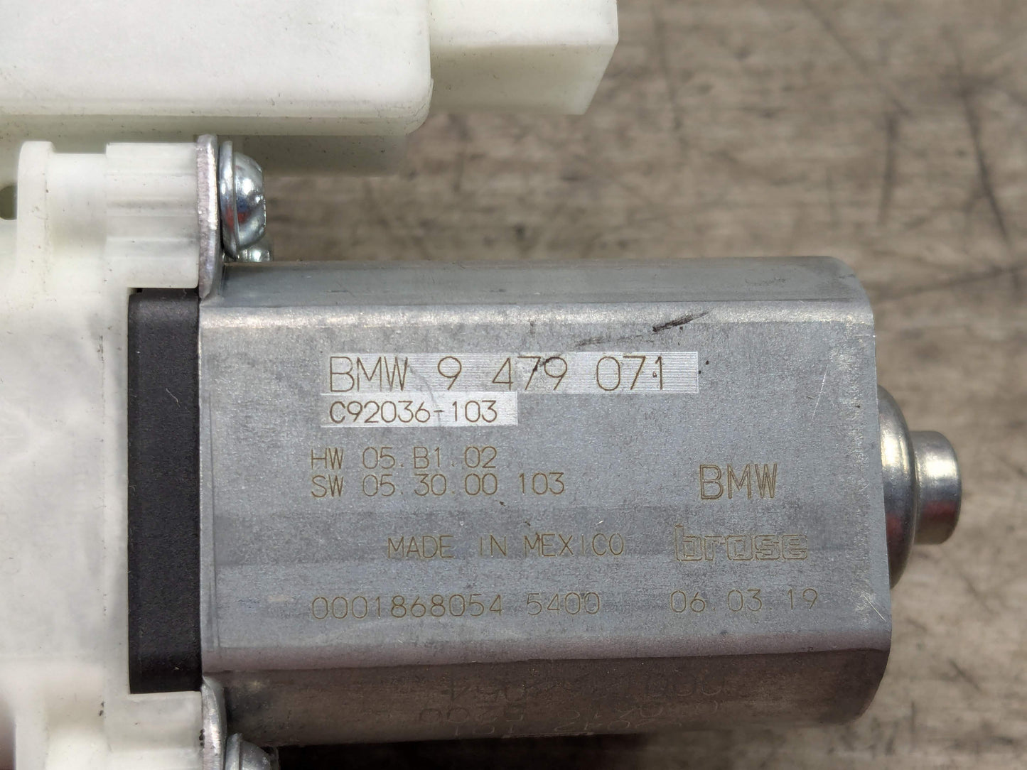 OEM BMW F95 G05 G06 G07 X5 X6 X7 FRONT Left Driver Door Window Regulator Motor