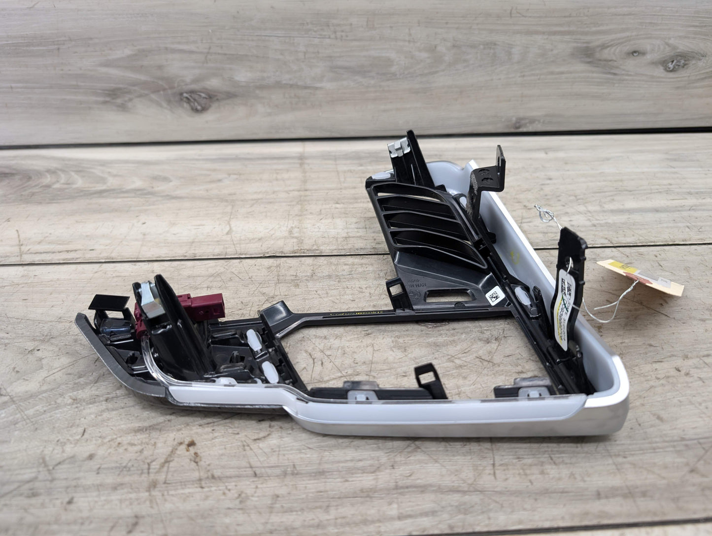 19-23 OEM BMW G05 G06 X5 Dash Left Driver AC Air Vent Wood Trim w/ Ambient Light