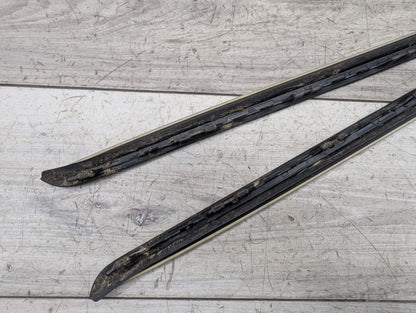 OEM BMW F15 F85 X5 X5M Front Left Right Windshield Side Drip Molding PAIR White