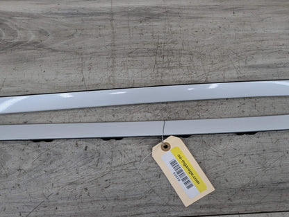 OEM BMW F15 F85 X5 X5M Front Left Right Windshield Side Drip Molding PAIR White