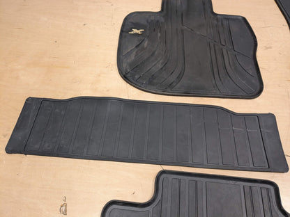 OEM BMW F97 G01 X3 X3M Front Rear All Weather Rubber Floor Mats Black SET