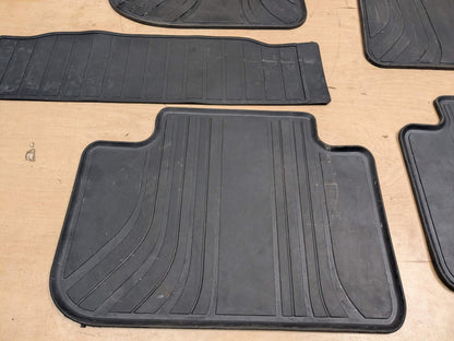 OEM BMW F97 G01 X3 X3M Front Rear All Weather Rubber Floor Mats Black SET