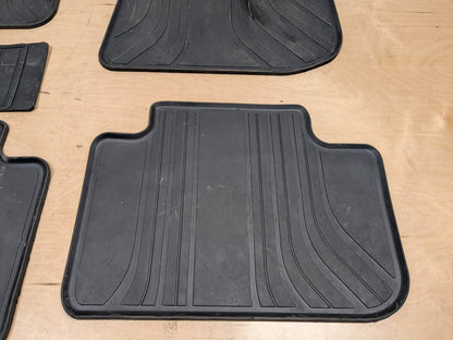 OEM BMW F97 G01 X3 X3M Front Rear All Weather Rubber Floor Mats Black SET