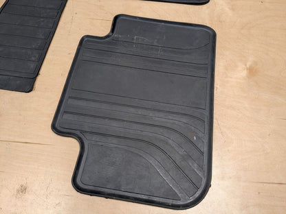 OEM BMW F97 G01 X3 X3M Front Rear All Weather Rubber Floor Mats Black SET