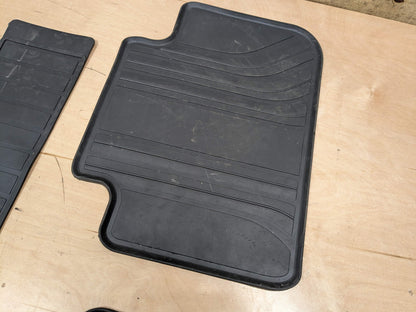 OEM BMW F97 G01 X3 X3M Front Rear All Weather Rubber Floor Mats Black SET