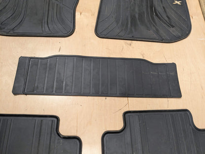 OEM BMW F97 G01 X3 X3M Front Rear All Weather Rubber Floor Mats Black SET