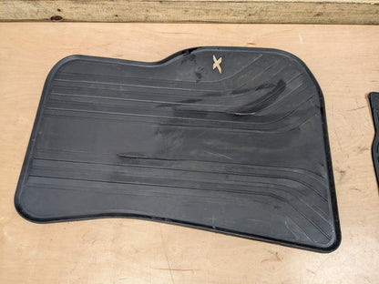 OEM BMW F97 G01 X3 X3M Front Rear All Weather Rubber Floor Mats Black SET