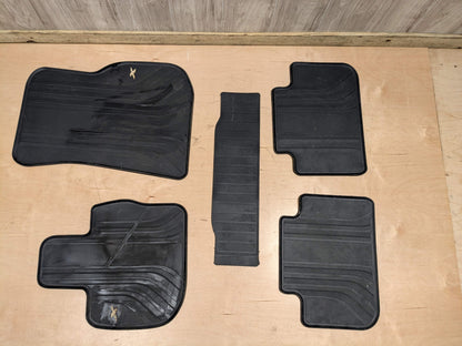 OEM BMW F97 G01 X3 X3M Front Rear All Weather Rubber Floor Mats Black SET