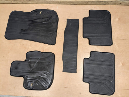 OEM BMW F97 G01 X3 X3M Front Rear All Weather Rubber Floor Mats Black SET