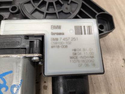 18-24 OEM BMW G01 G02 X3 X4 REAR Left Driver Door Window Regulator Motor