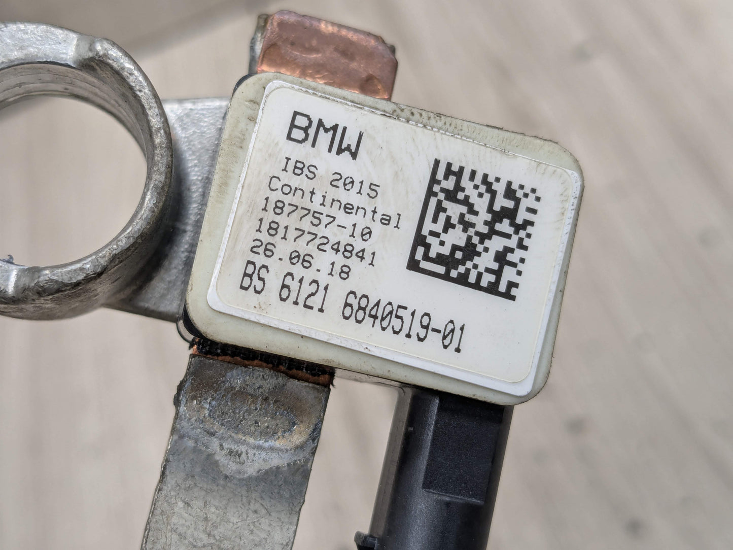 OEM BMW G01 G12 G30 530 540 M550 X3 Negative Battery Cable Terminal IBS Sensor