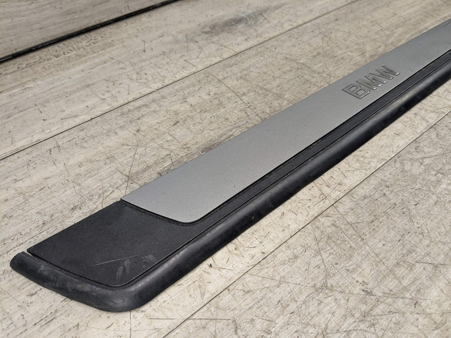 *OEM BMW Right Passenger Door Cover Trim Sill Kick Scuff Plate Trim PAIR