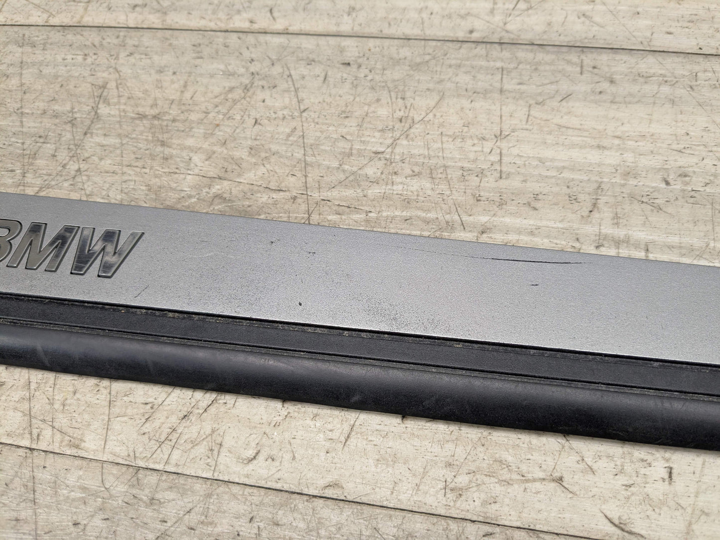 *OEM BMW Right Passenger Door Cover Trim Sill Kick Scuff Plate Trim PAIR