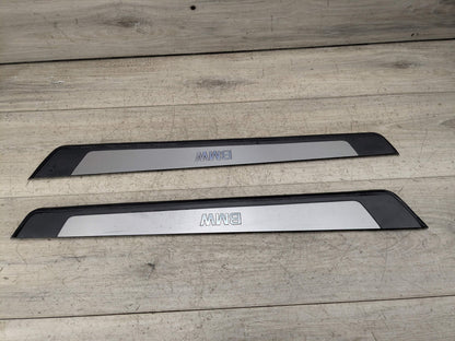 *OEM BMW Right Passenger Door Cover Trim Sill Kick Scuff Plate Trim PAIR