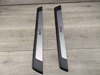 *OEM BMW Right Passenger Door Cover Trim Sill Kick Scuff Plate Trim PAIR