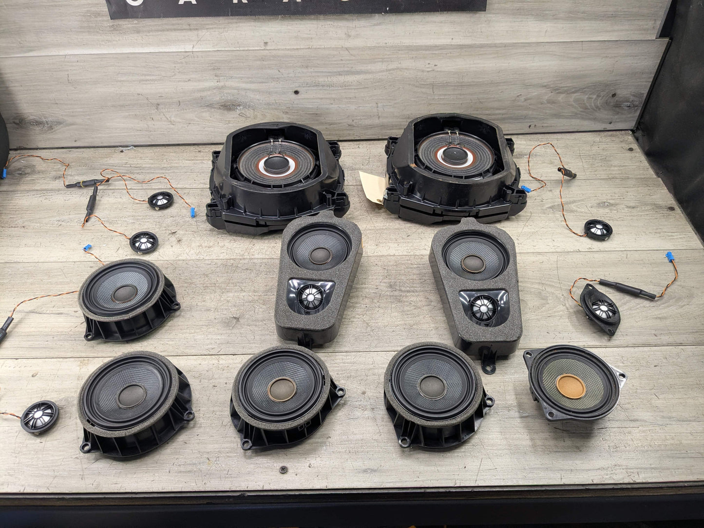 OEM BMW F25 X3 F15 X5 Left Right Sub Subwoofers Top HiFi Audio Speaker SET