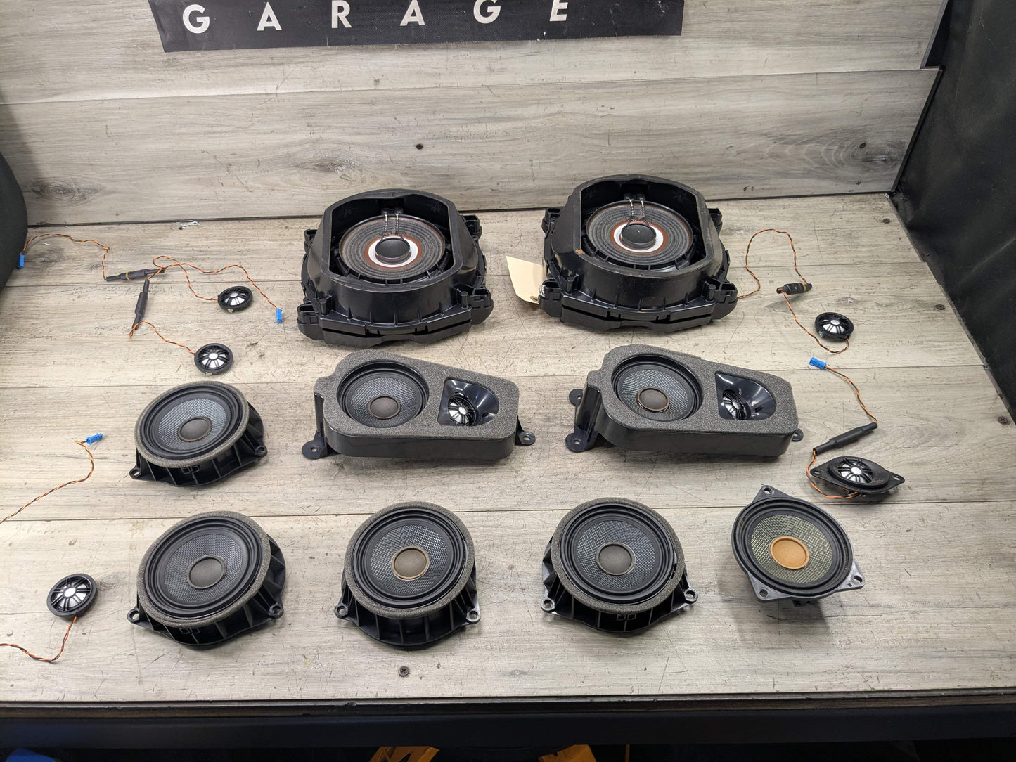 OEM BMW F25 X3 F15 X5 Left Right Sub Subwoofers Top HiFi Audio Speaker SET