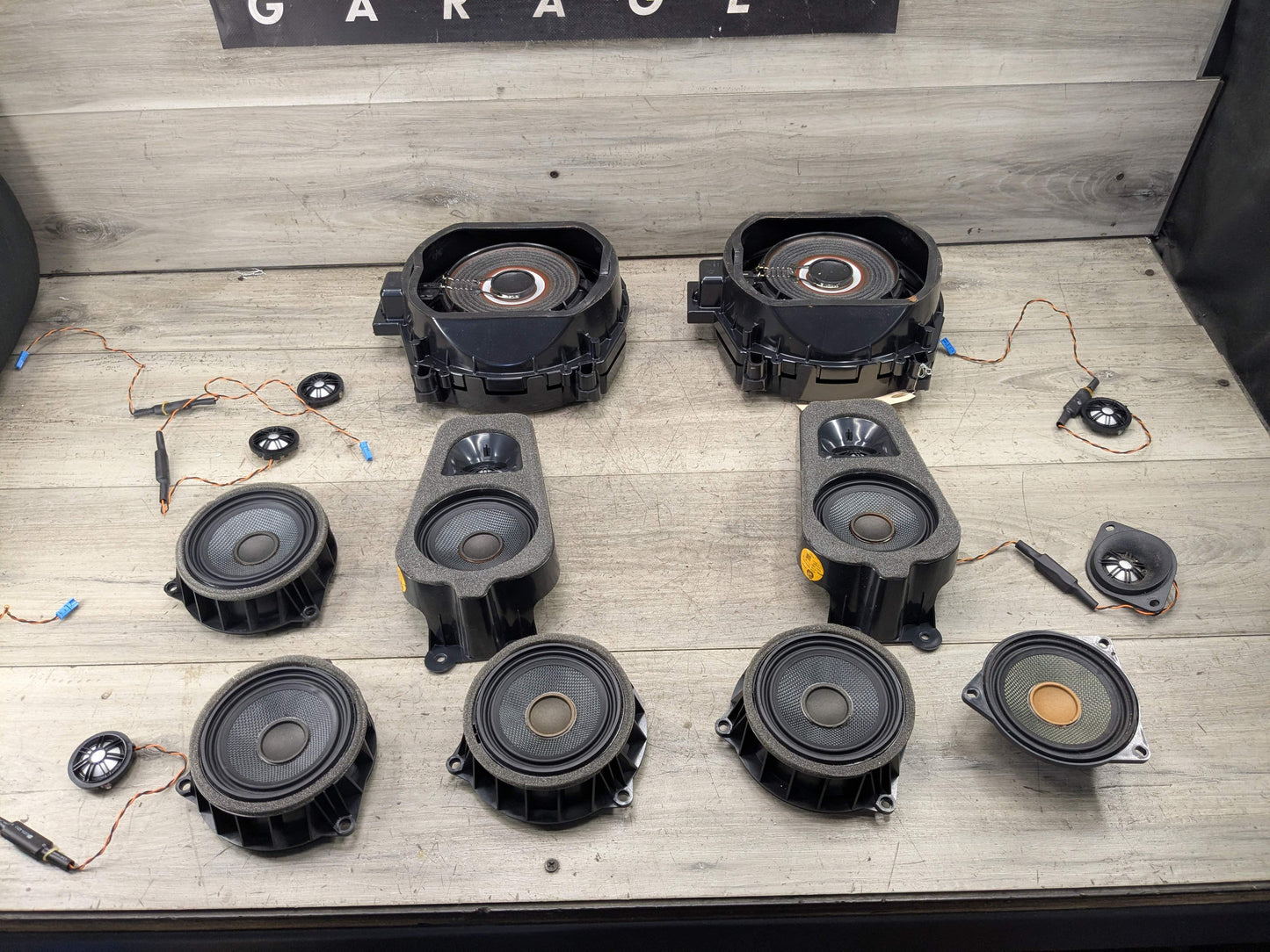 OEM BMW F25 X3 F15 X5 Left Right Sub Subwoofers Top HiFi Audio Speaker SET