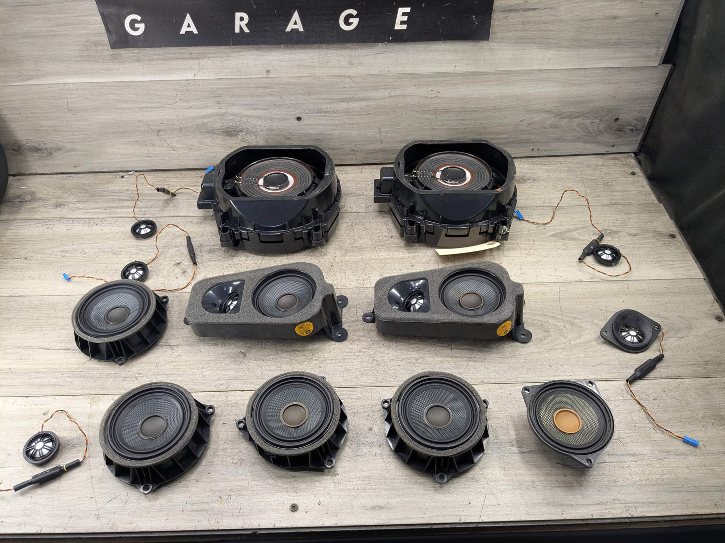 OEM BMW F25 X3 F15 X5 Left Right Sub Subwoofers Top HiFi Audio Speaker SET