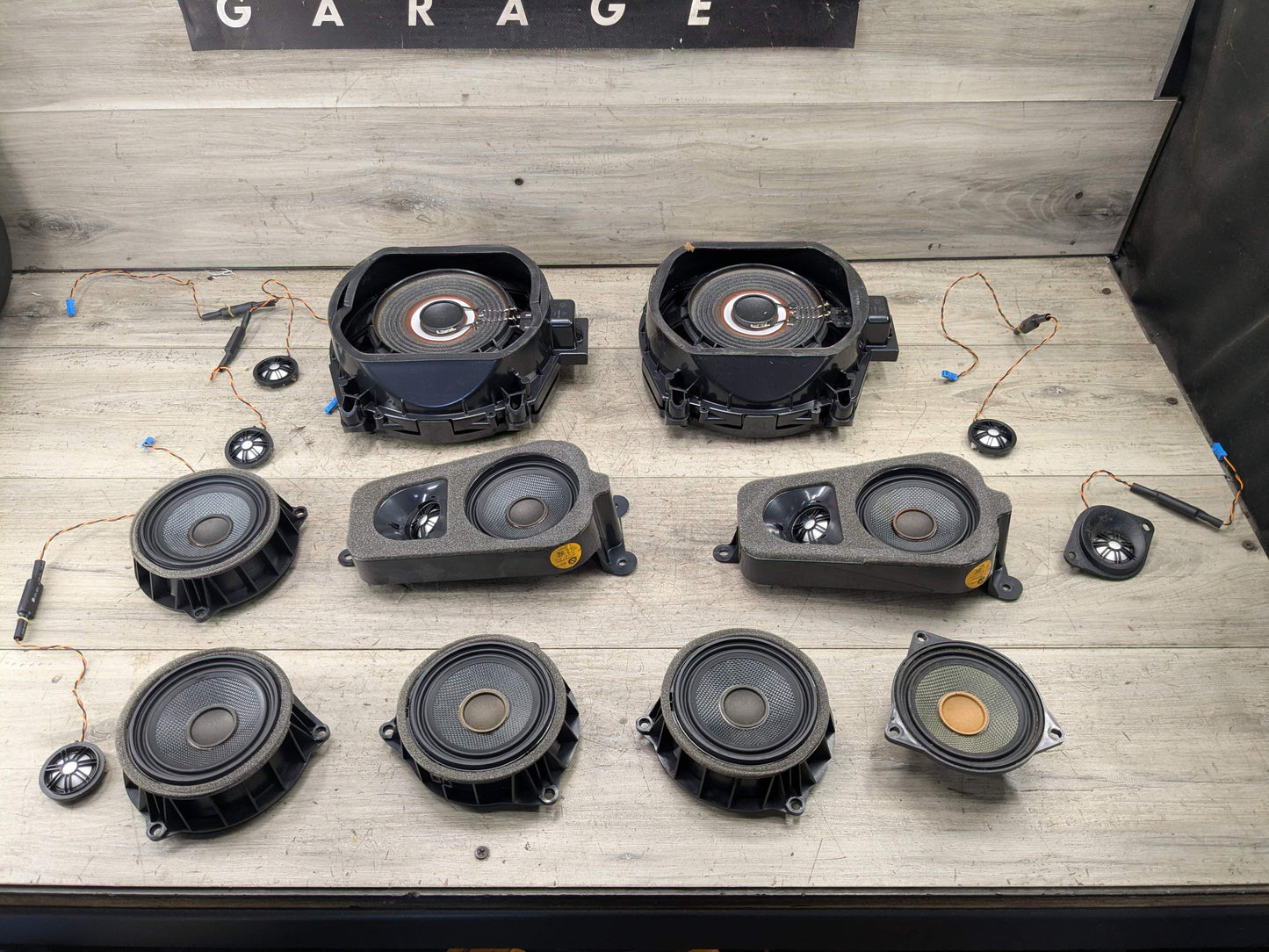 OEM BMW F25 X3 F15 X5 Left Right Sub Subwoofers Top HiFi Audio Speaker SET