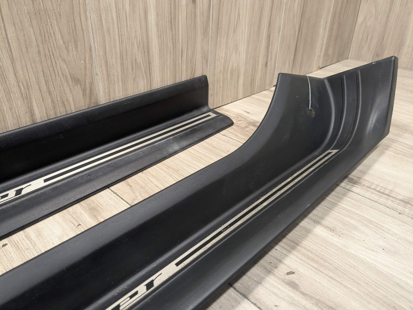 96-02 OEM BMW E36 Z3 Roadster Left Right Side Door Sill Entrance Scuff Trim SET