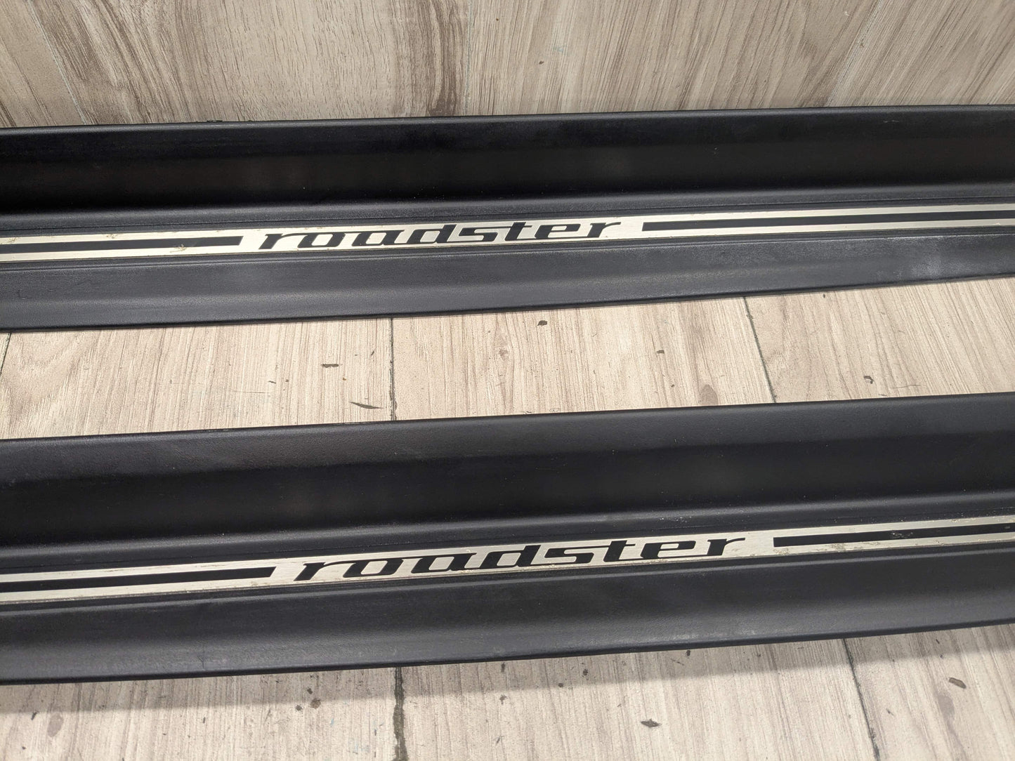 96-02 OEM BMW E36 Z3 Roadster Left Right Side Door Sill Entrance Scuff Trim SET