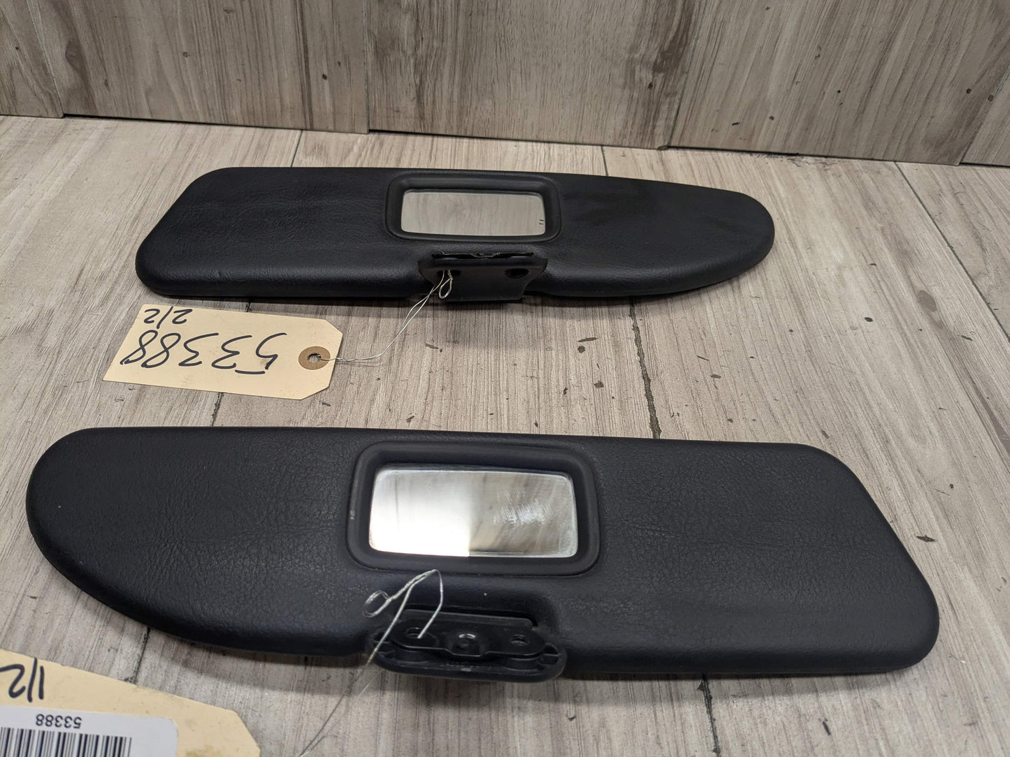 OEM BMW E36 Z3 Left Right Driver Passenger Side Interior Sun visor PAIR Black